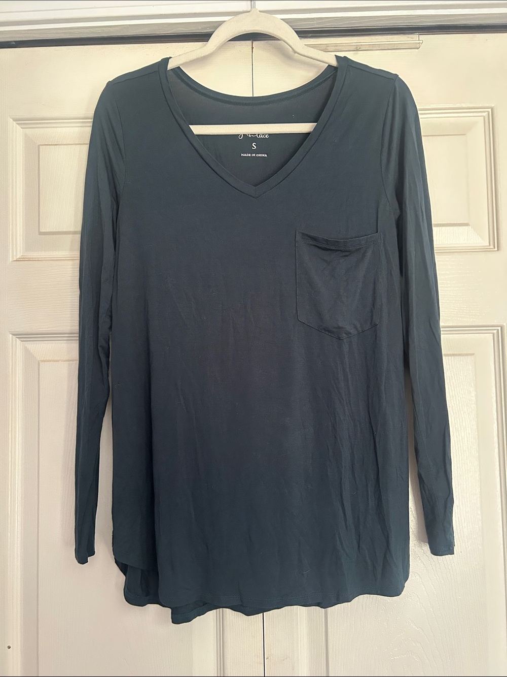 Grace & Lace V-Neck Tee - Dark Teal